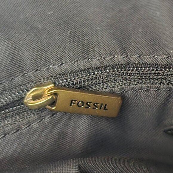Fossil Farrah Black & Brown Crossbody Purse - Picture 13 of 16
